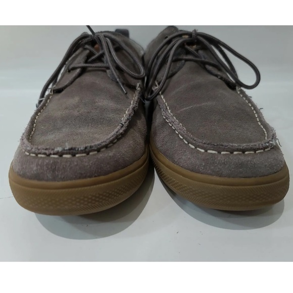 TOMMY BAHAMA 'Calderon' Beige Slip On Deck/Boat Shoes Casual Mens Size 12 Suede - Picture 2 of 8